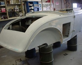 1933 Cadillac V-16 Convertible Coupe body by Fisher dsc00083 Body in primer and ready for paint.