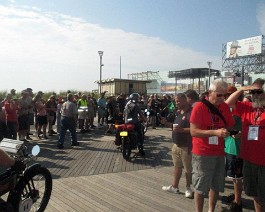 2016 Cannonball 09-10 IMG_1150 Sept 10, Atlantic City, NJ:    Off we go.