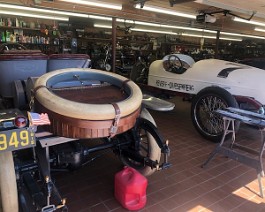 2019 Cadillac LaSalle Show IMG_9930 The Warwick shop at Dick Shappy's residence was open to spectators. In various stages of restoration, the following cars were displayed: 1915 Crane Simplex...