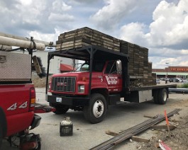 New Showroom Provicence 2017 IMG_5581 Prefabricated wooden forms arrive.