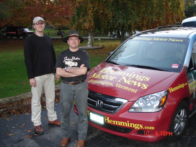 David Adolphus and his assistant Lehho from Hemmings Motor News