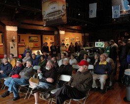 Larz Anderson Museum 2009 DSC_2955 Over fifty people attended a lecture by Dick Shappy on Cadillac Day at the Larz Anderson Museum of Transportation. Only one guy fell asleep.