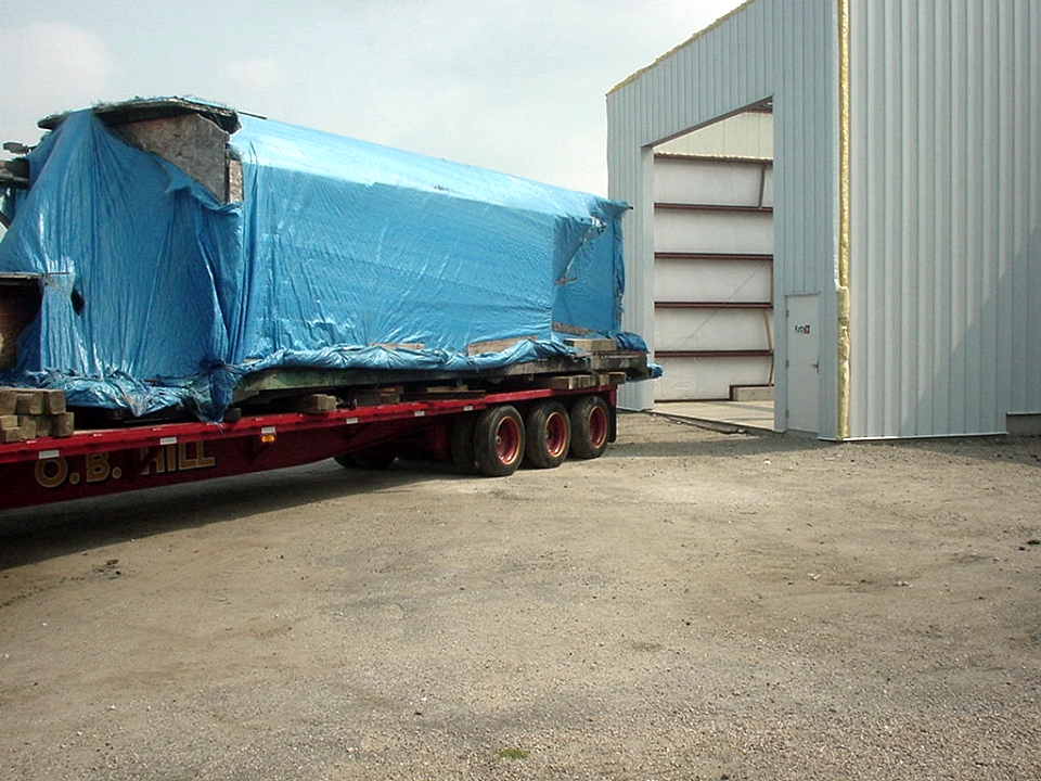 A new building was erected in which this trolley will undergo a complete restoration.