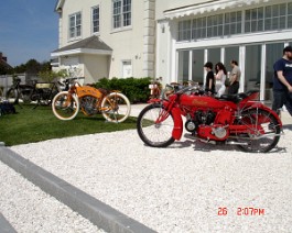 DSC03907 Dick was asked to bring seven of his most prized vintage motorcycles to the show. Concours D'Elegance, Newport, Rhode Island on May 25-26 2008.