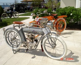 DSC03910 Dick was asked to bring seven of his most prized vintage motorcycles to the show. Concours D'Elegance, Newport, Rhode Island on May 25-26 2008.