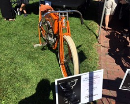 2015-09-23 IMG_1350 1912 Flying Merkel Twin Cylinder Board Track Racer Won “Best Motorcycle” at the Boston Cup Show, Boston Commons Park, September 20, 2015.