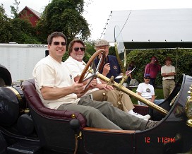 DSC06191 1912 Speedwell Speed Car Won first place award for "Early Brass Cars" from Bill King at the 58th annual Fall meet antique car show Redding, Conn­ecticut on...