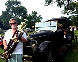 2015-09-13 IMG_1064 Dick Shappy received the "Best of the Best" award in a field of cars that totaled hundreds of cars at the World Of Wheels show held at Goddard State Park in...