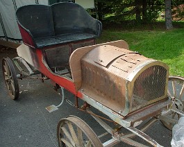 1904 Cameron Runabout 2007-07-20 DSC00176 New cowl section added as this car arrived in our shop. Right side view.