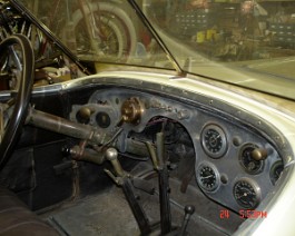 1916 Crane-Simplex Torpedo Runabout DSC00497 View of interior dash and the new windshield.