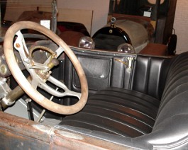 1917 Cadillac Type 57 Seven Passenger Touring DSC00027 New leather interior and linoleum floors completed.