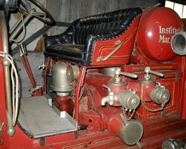 1927 American LaFrance Type 145 Pumper PA280014 Left side view of 1000 gallon capacity pump.